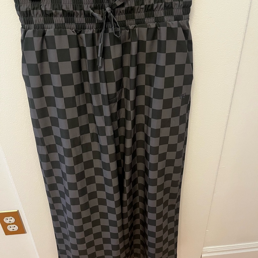 Albion Black and Gray Elastic Waist Audrey Pant